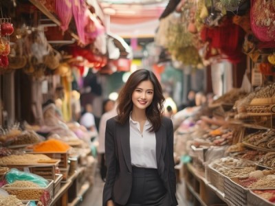 商贸行业的美好邂逅—喜相逢商贸公司合作社广告美女