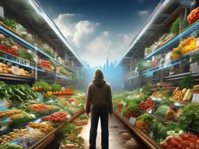 navigating 数字经济的十字路口，农副食品商贸区的数十年发展与未来展望