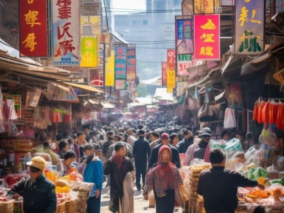 集贤县商贸城，活力无限，市场繁荣