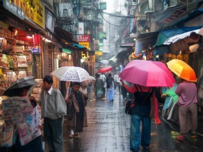 雨季商贸城的新闻与活力