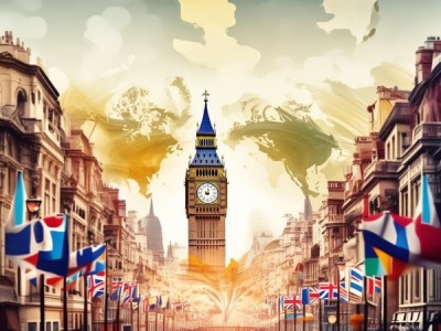 英国的商贸合作，连接世界的一张图