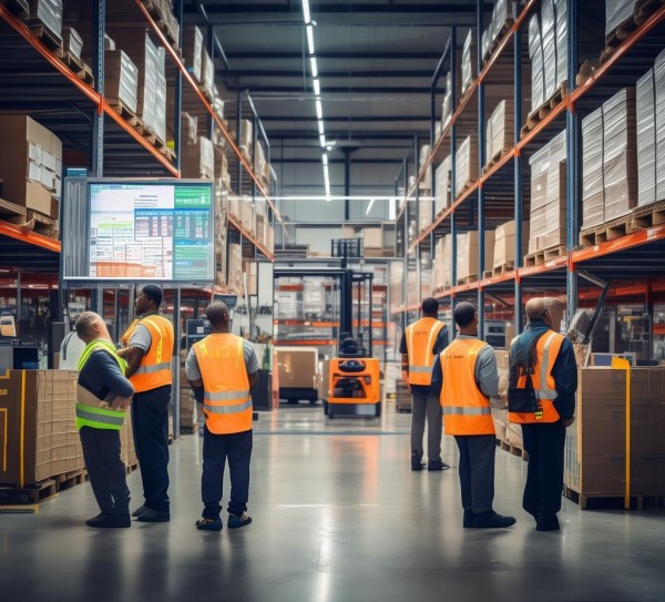 凯静商贸仓库新闻，warehouse management in action