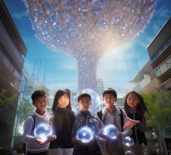 华南商贸学校，迎接未来的精神象征