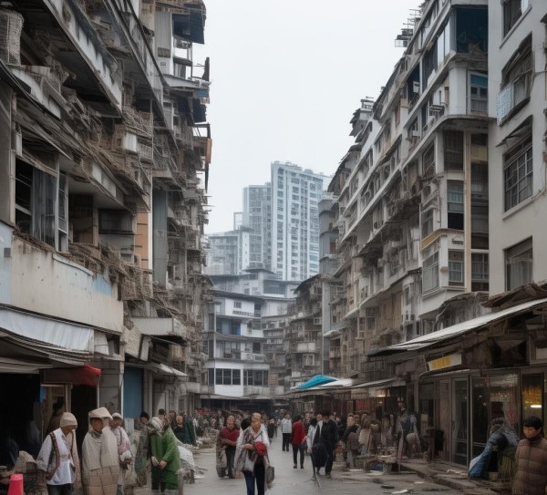 集贤县商贸城违建问题多