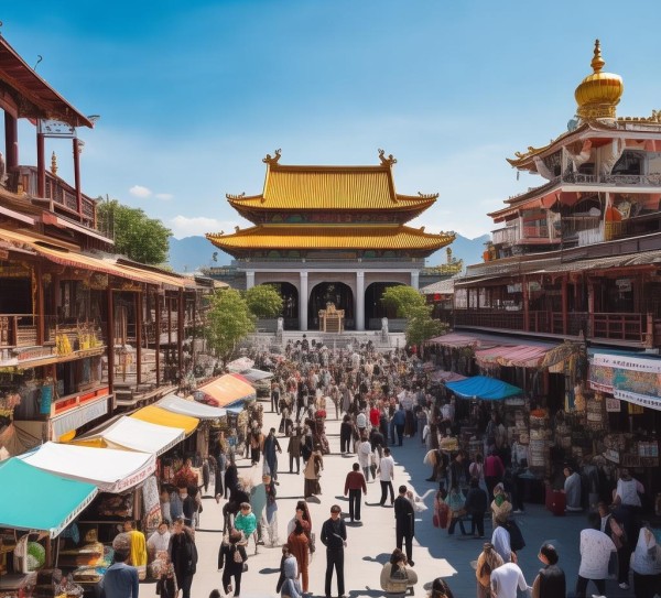 大沥广佛商贸城,商业与宗教的和谐共生 大沥广佛商贸城,商业与宗教的和谐共生