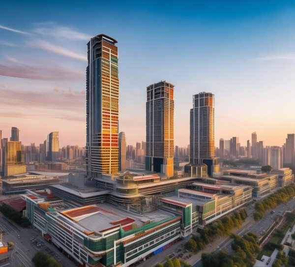 贵州贵阳新闻西南商贸城，建筑与文化的见证