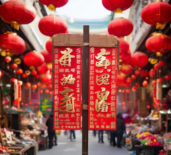 商贸行业春联，祝福 prosperity与繁荣