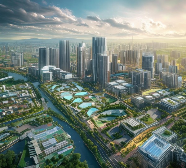 论江与城商贸综合开发项目，integrating multiple sectors for sustainable development