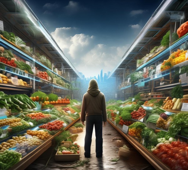 navigating 数字经济的十字路口，农副食品商贸区的数十年发展与未来展望