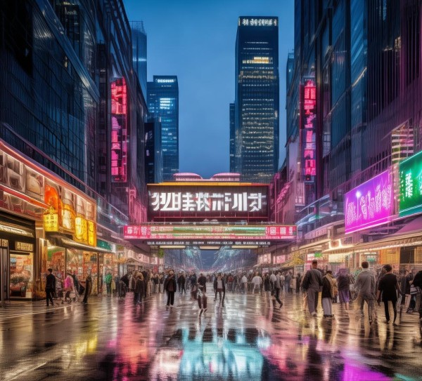 娄底市新合作商贸城，城市璀璨，商业繁华
