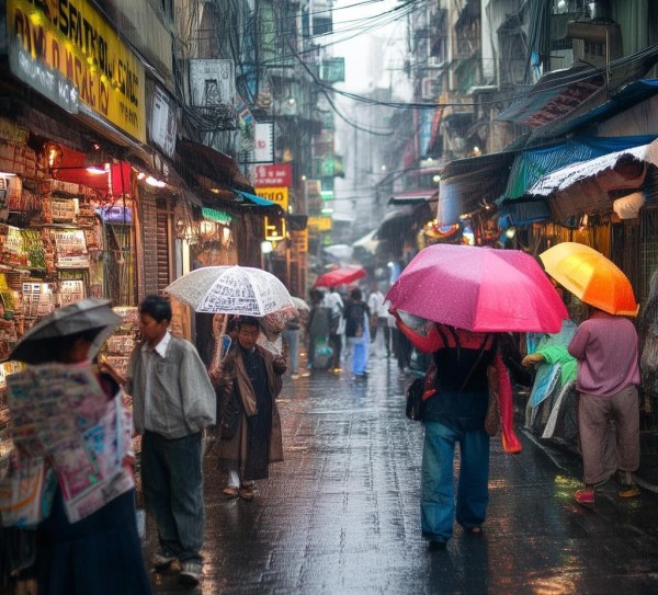 雨季商贸城的新闻与活力