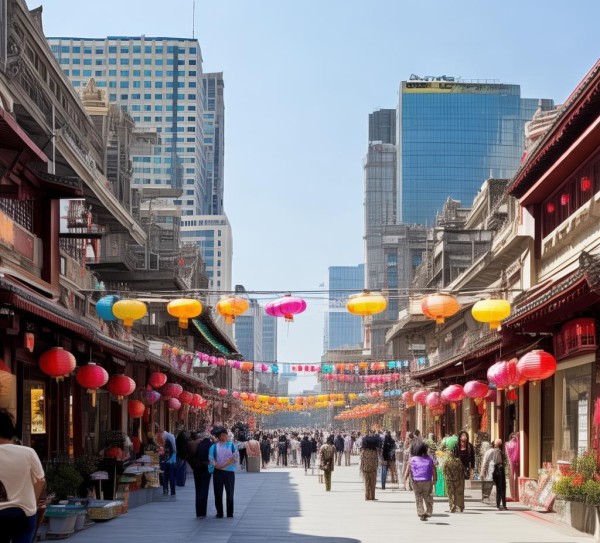 宁夏新闻丽景街商贸城，商业活力与文化交融