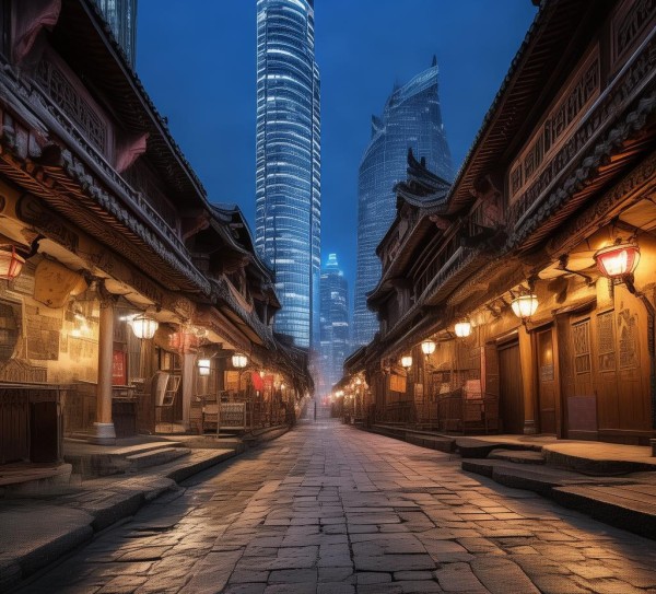沙家店老商贸城，千年历史与现代转型