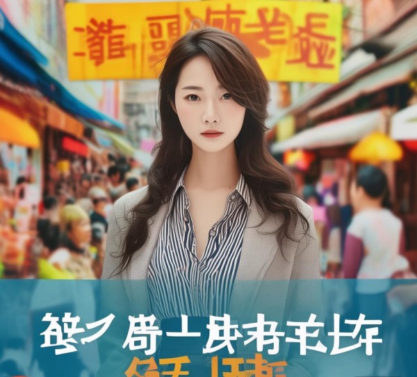 喜相逢商贸公司合作社广告美女