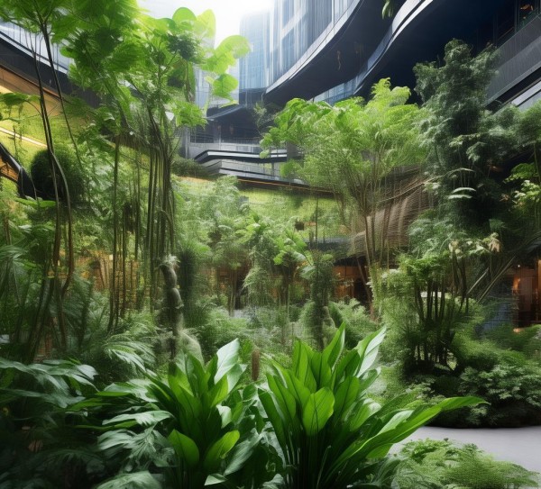 成都商贸城绿植新奇，绿植项目中的绿色智慧