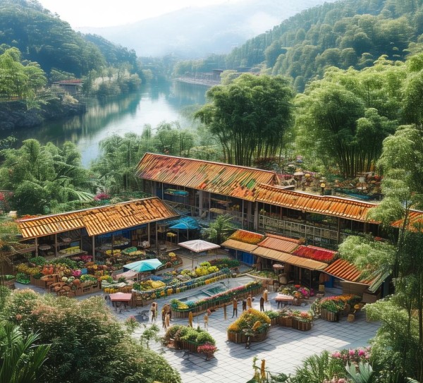 碧莲农商贸市场建设项目，生态与经济的双丰收