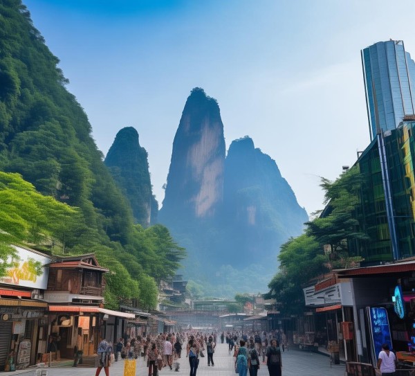 张家界的壮丽自然与璀璨经济，湘西商贸中心的机遇与挑战