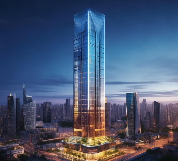 新建综合商贸楼，经济活力的象征与未来展望