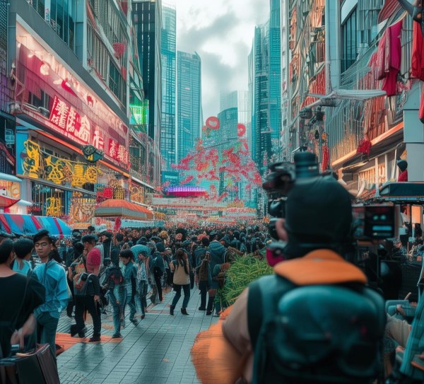新港商贸城，新闻报道视频，一场视觉盛宴，传递城市新故事