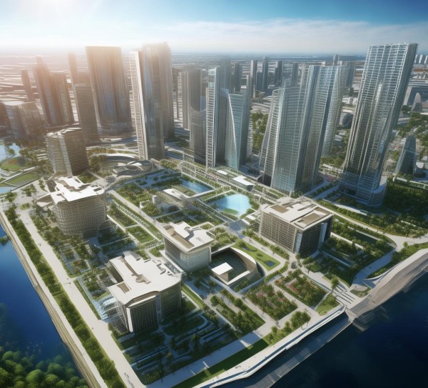 西郊商贸中心项目地址图，商业中心的 divine之城