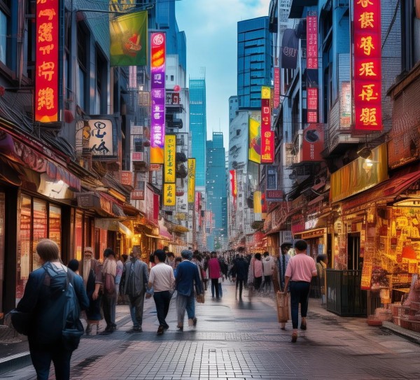 商贸街，商业城市的象征与活力